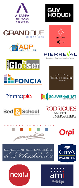 Logos des agences immobilières partenaires du Serrurier Dépann Serrurerie