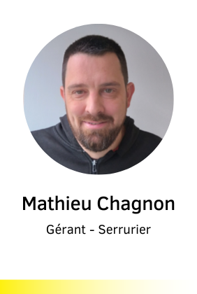 photo Mathieu Chagnon Gérant Serrurier Dépann Serrurerie